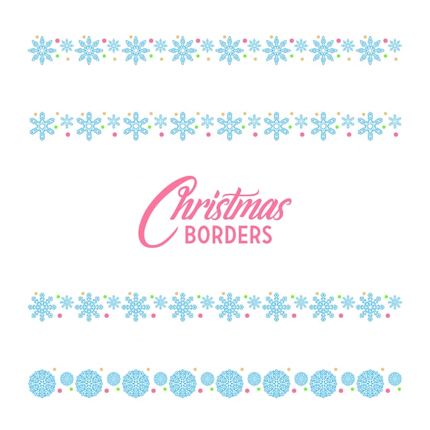 Free vector christmas borders