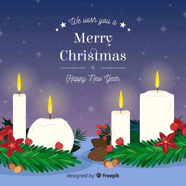 Christmas candle background