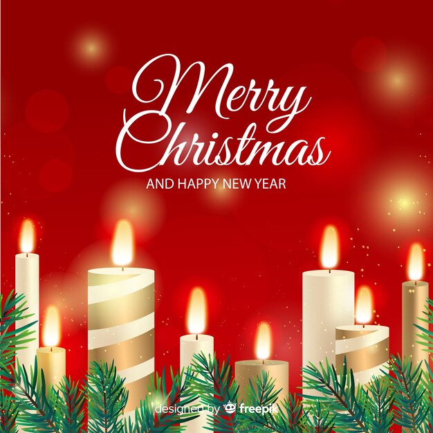 Christmas candle background