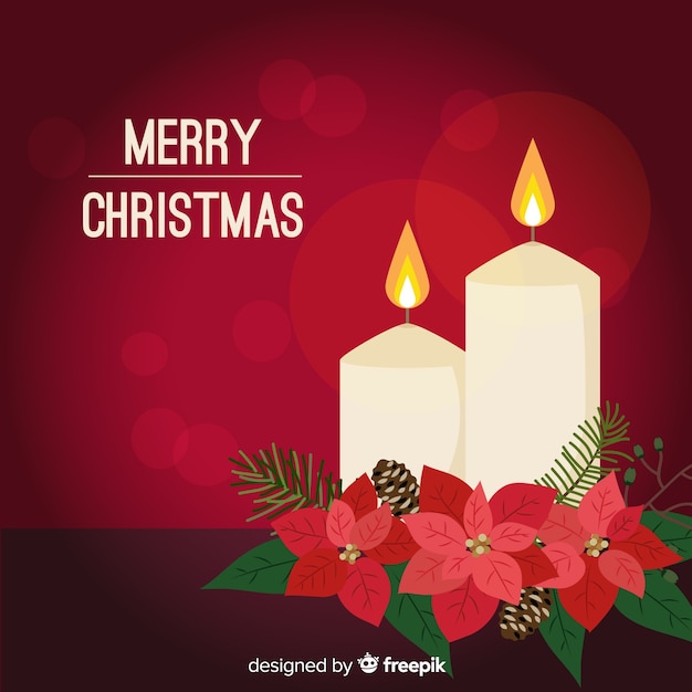 Christmas candle background