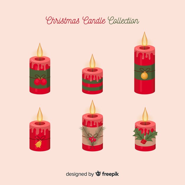 Christmas candles collection