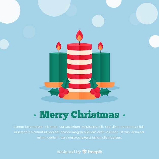 Free vector christmas candles