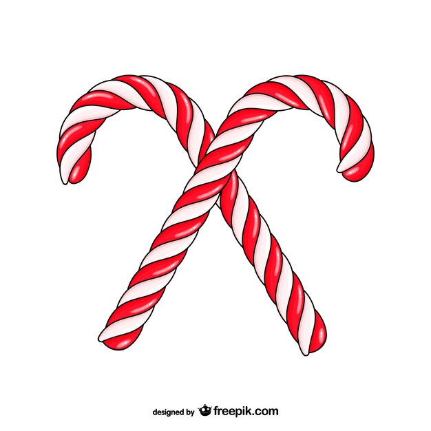 Christmas candy canes drawing