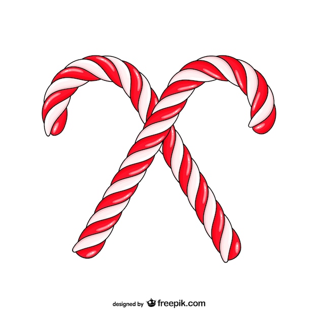 Christmas candy canes drawing