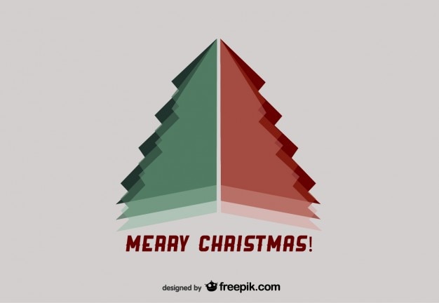 Free vector christmas card for best wishes