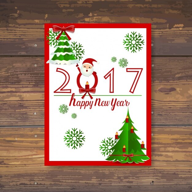 Vettore gratuito christmas card design