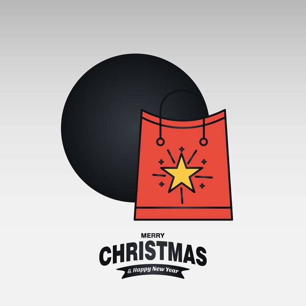 Рождественская открытка с творческим элегантным дизайном