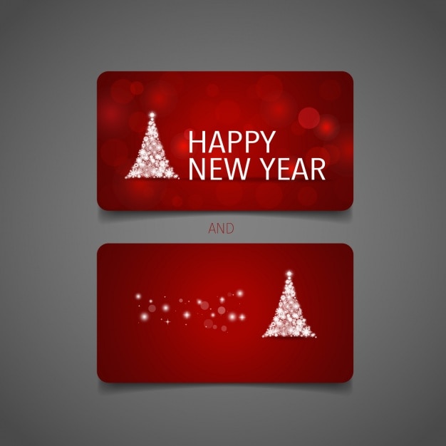 Free vector christmas cards design