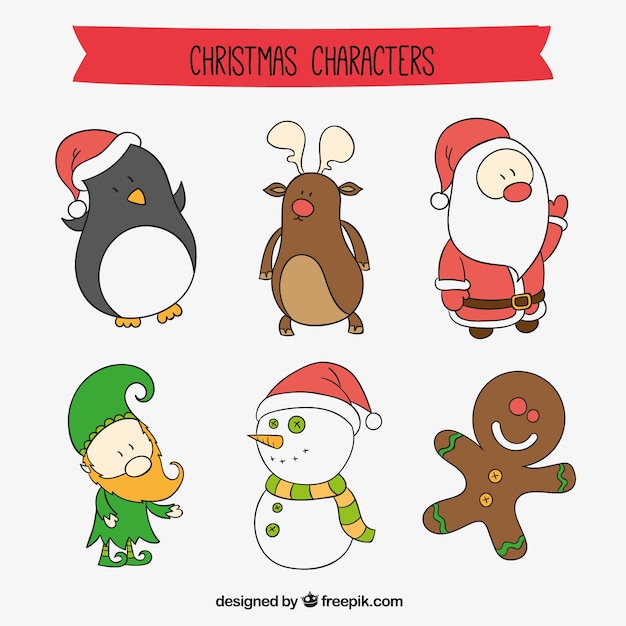 Christmas cartoon characters