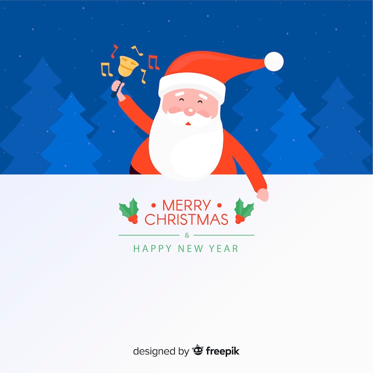 Free Vector christmas character holding white empty card
