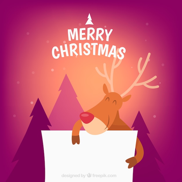 Christmas character with letter