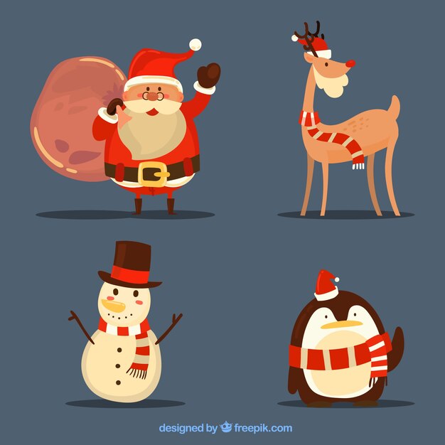 Christmas characters with original style