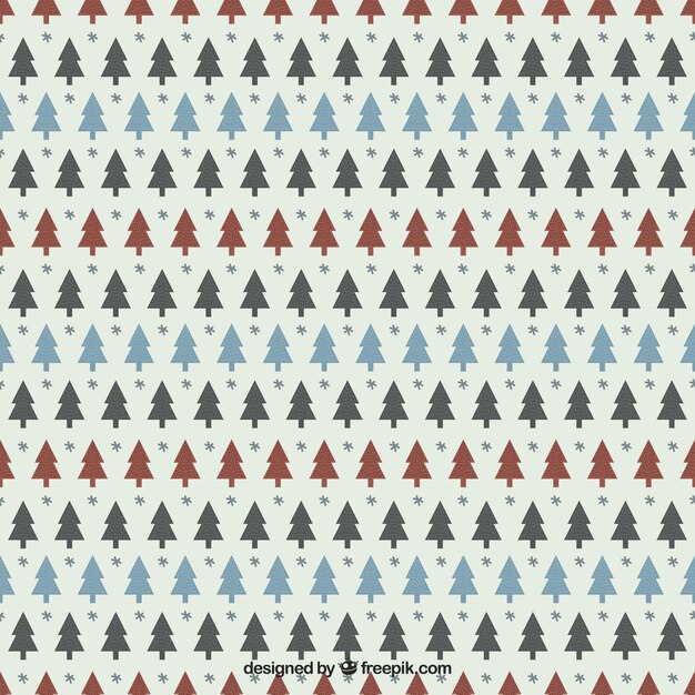 christmas colourful tree pattern