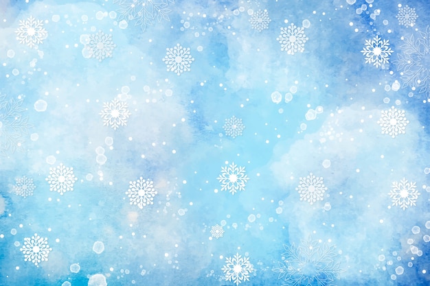 Free vector christmas concept in watercolor