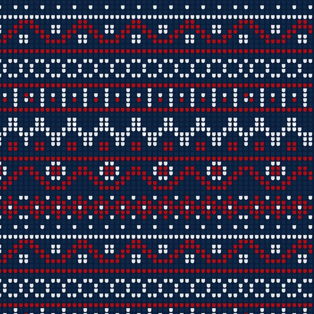 니트 패턴으로 크리스마스 컨셉