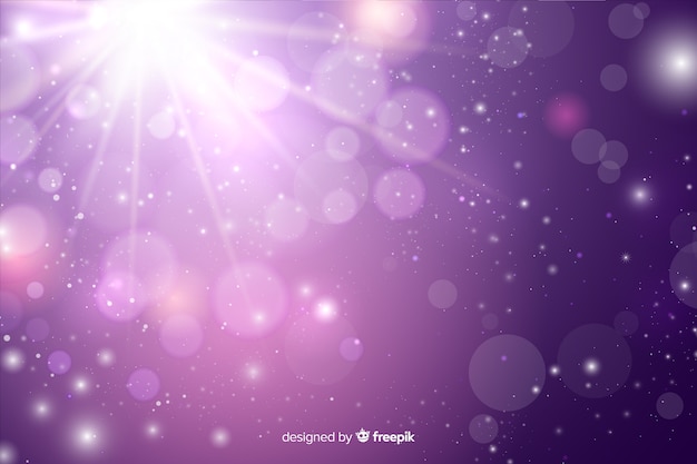 Free vector christmas concept with sparkling background
