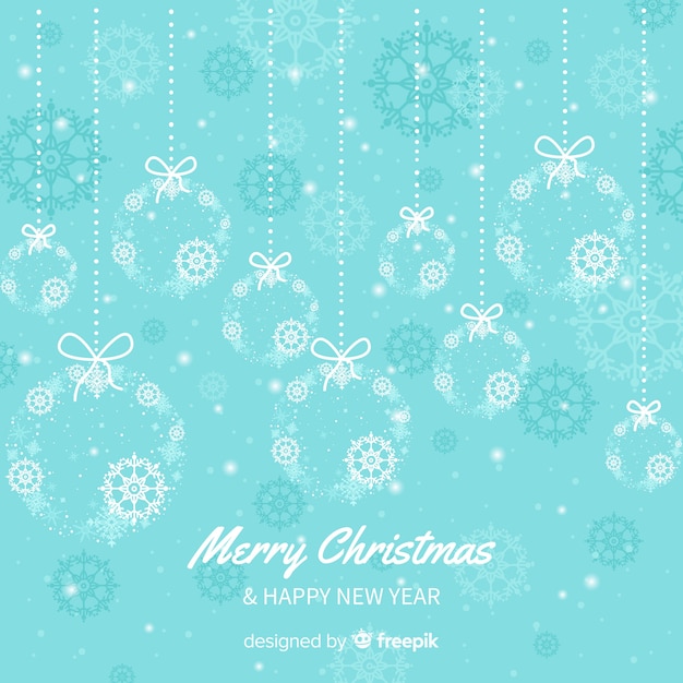 Free vector christmas dazzling snowflakes background