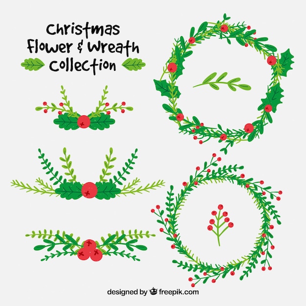 Free vector christmas decoration pack