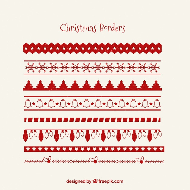 Free vector christmas decoration pack