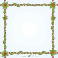 Free vector christmas decorative frame