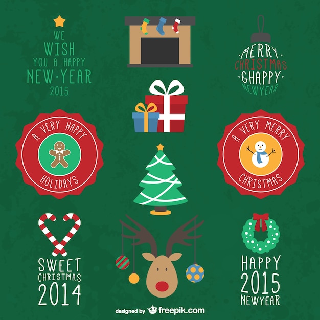 Christmas design elements