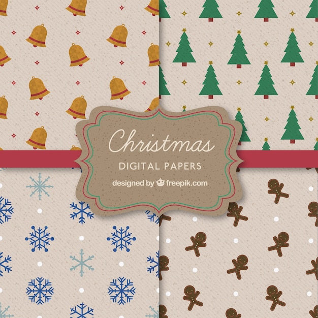 Free digital Christmas scrapbooking papers - Weihnachtspapier