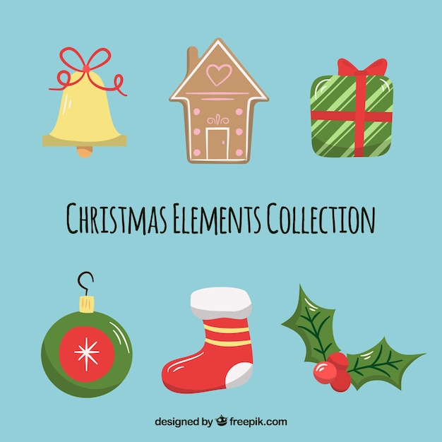 Коллекция рождественских элементов
