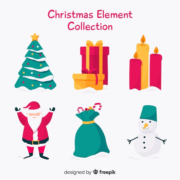 クリスマスの要素コレクション