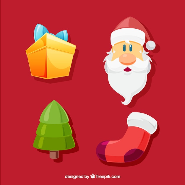 Free vector christmas elements set