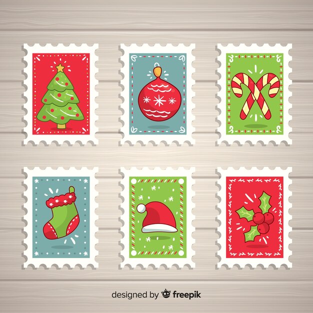 Christmas elements stamps pack