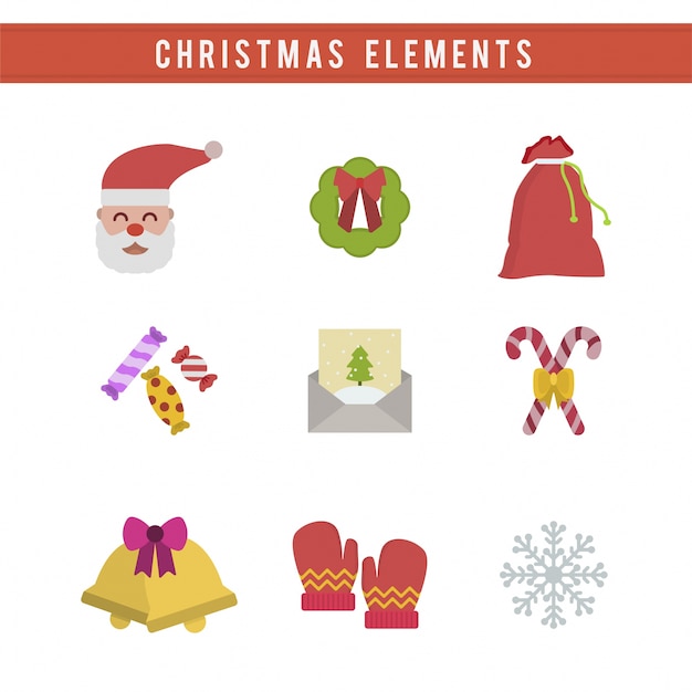 Free vector christmas elements