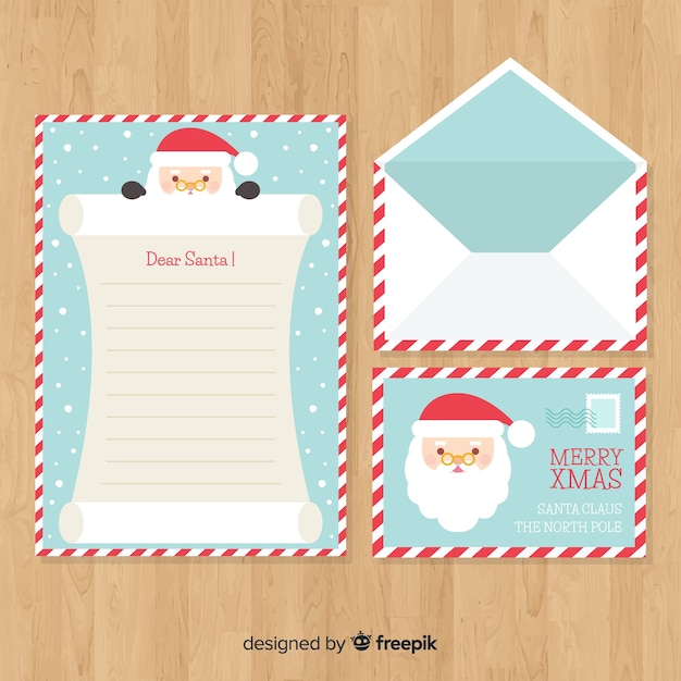 Christmas envelope and letter design