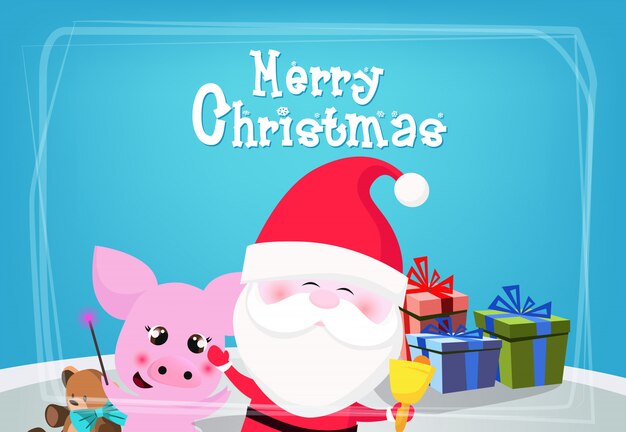 クリスマスのお祝いカードデザイン