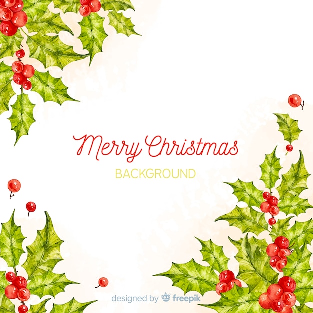 Christmas floral background