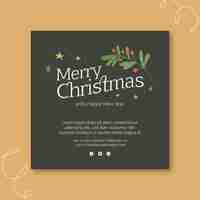 Free vector christmas flyer template