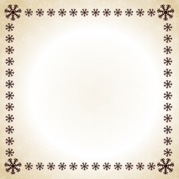 christmas frame snow flakes