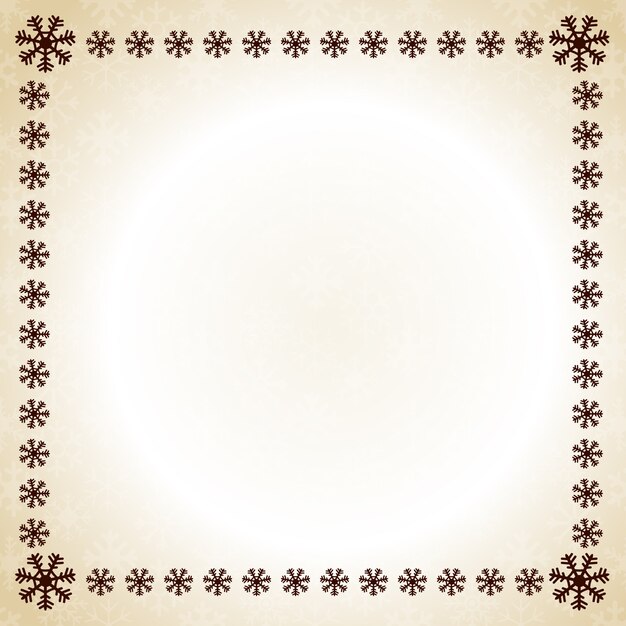 christmas frame snow flakes