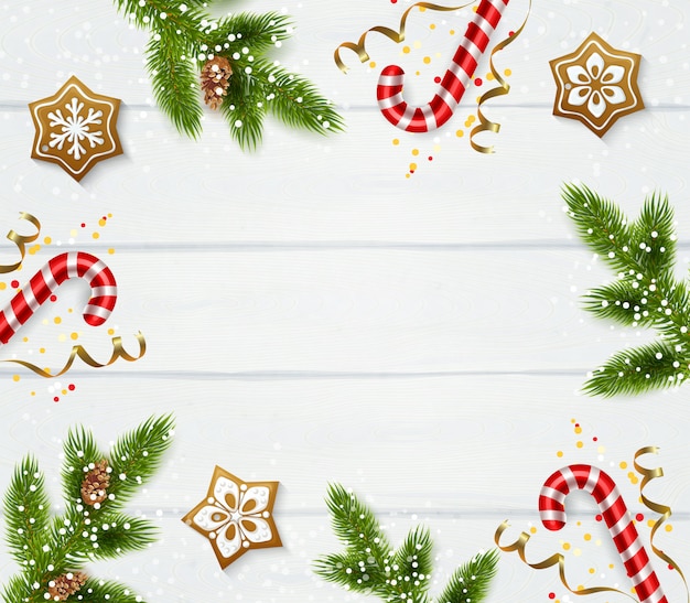 Free vector christmas frame template