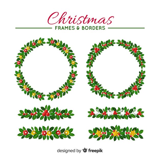 Christmas frames and borders collection