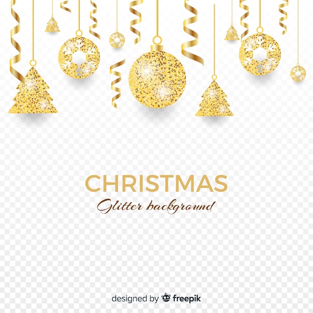 Free vector christmas glitter background