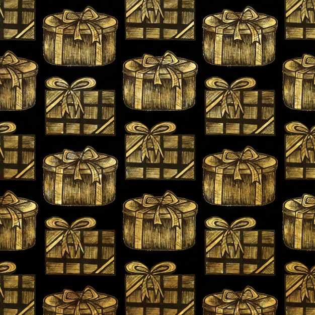 Элементы стиля рождественских золотых элементов штриховки