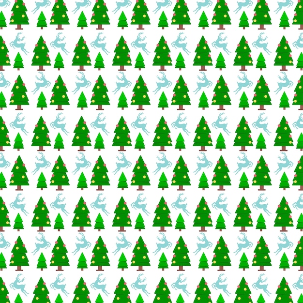 Christmas green tree pattern
