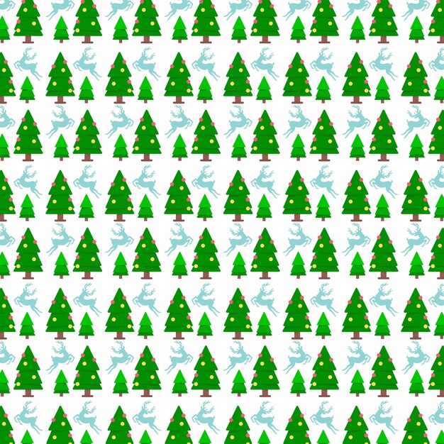 Christmas green tree pattern