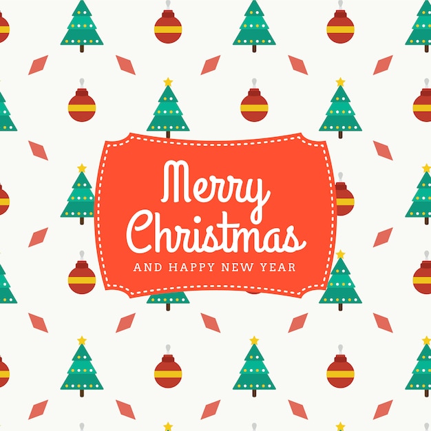 Free vector christmas greeting background