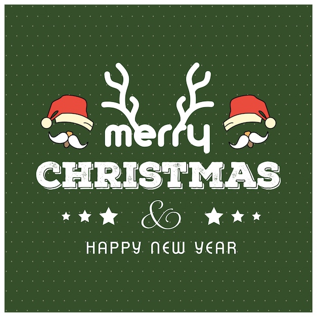 Free vector christmas greetings card