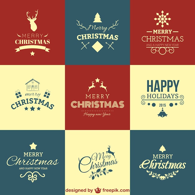 Christmas greetings set