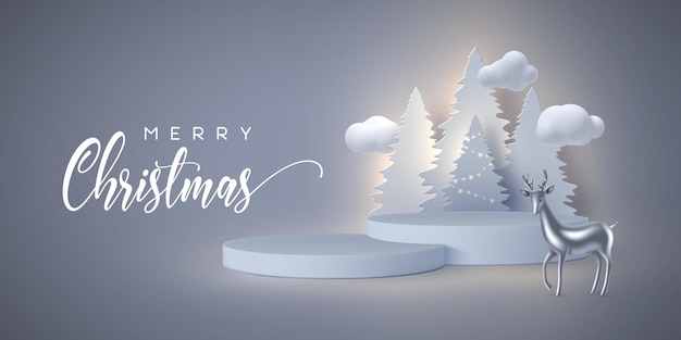 Christmas holiday banner.