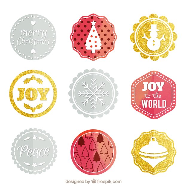 christmas holiday labels