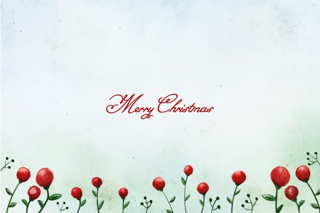 Christmas Holly Background