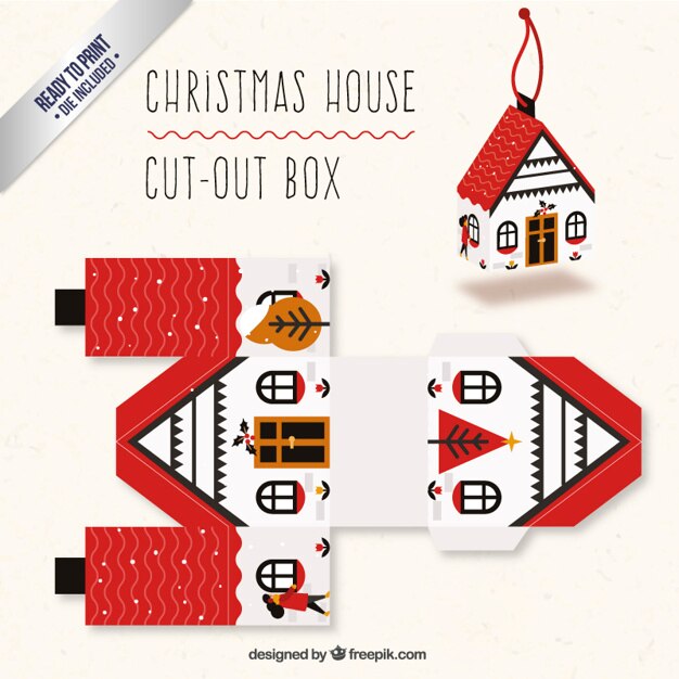 christmas house box